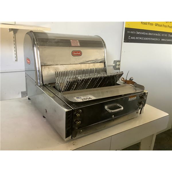 BERKEL TABLE TOP MOUNT BREAD SLICING MACHINE MODEL MB7/16 110V