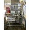 Image 1 : STAINLESS STEEL 5 TIER MOBILE RACK 48"X18"70"H (CONTENTS NOT INCLUDED)