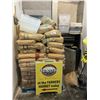 Image 1 : PALLET OF ASSORTED LIGHT RYE & WHITE FLOUR, BAKING SHEETS, BLACK METAL RACK, TOTES & ALL CONTENTS