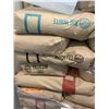 Image 2 : PALLET OF ASSORTED LIGHT RYE & WHITE FLOUR, BAKING SHEETS, BLACK METAL RACK, TOTES & ALL CONTENTS