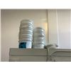 Image 6 : PALLET OF ASSORTED LIGHT RYE & WHITE FLOUR, BAKING SHEETS, BLACK METAL RACK, TOTES & ALL CONTENTS