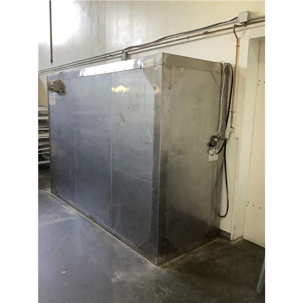 *ESTERA PANSERV STAINLESS STEEL PROOFING OVEN 114"X39"X79"H WITH MOBILE PROOFING RACK