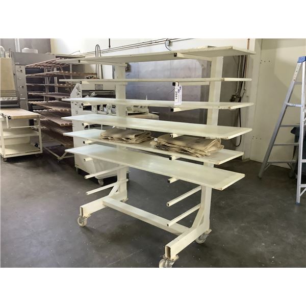 MULTI PURPOSE MOBILE RACK WITH SHELVES