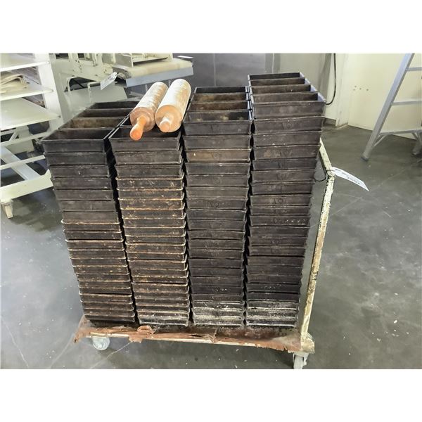 BREAD BAKING PANS, DOUGH ROLLERS & MOBILE CART