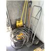 Image 3 : RUBBERMAID BRUTE MOBILE GARBAGE BIN, DOLLY, GARDEN HOSE, MOP, MOP BUCKET & MORE