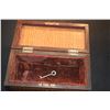 Image 9 : INLAID WOOD BOX W/KEY