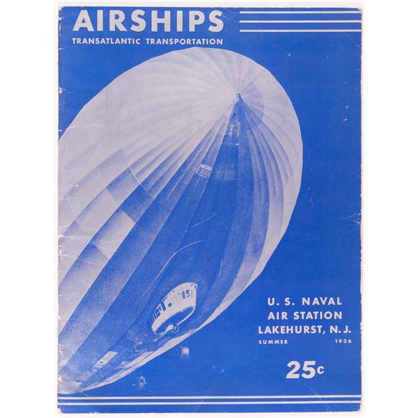 1936 HINDENBURG ZEPPELIN AIRSHIP MAGAZINE