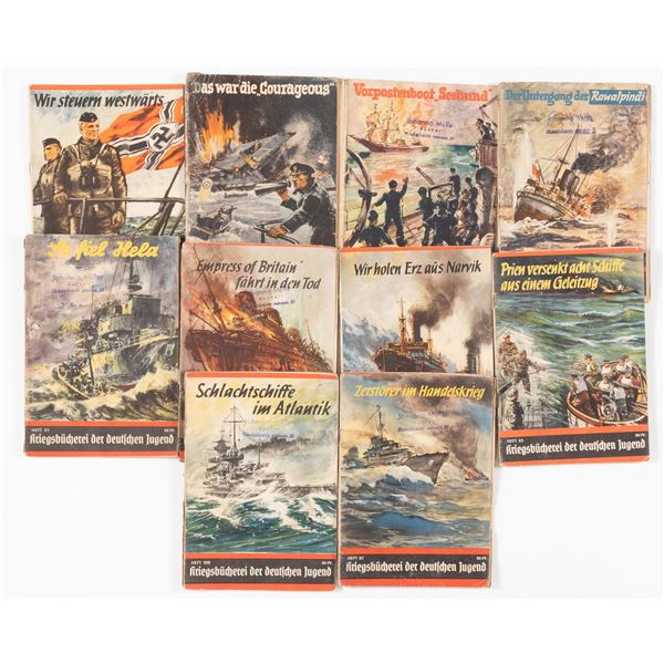 HITLER YOUTH NAZI WAR LIBRARY BOOKS (10)