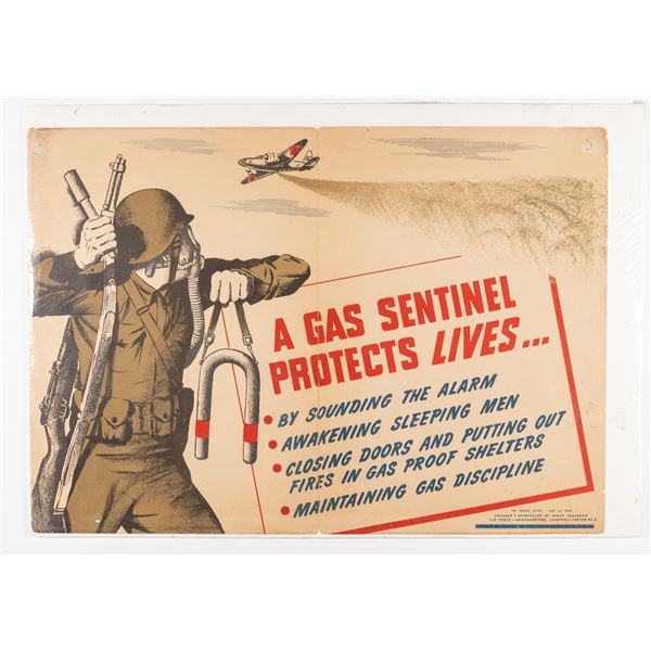 WWII AMERICAN GAS POSTER