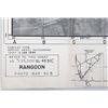 Image 2 : WWII RESTRICTED RANGOON BURMA MAP