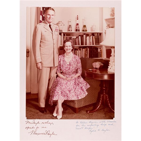 GEN. MAXWELL D. TAYLOR SIGNED PHOTOGRAPH