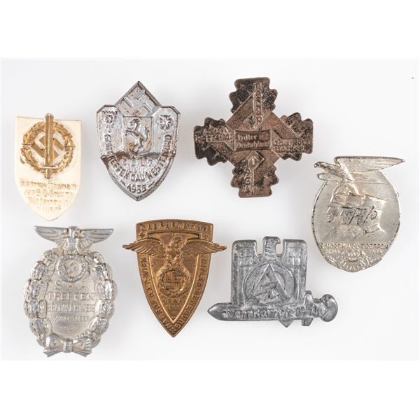 WWII GERMAN GAUPARTEITAG TINNIES (7)