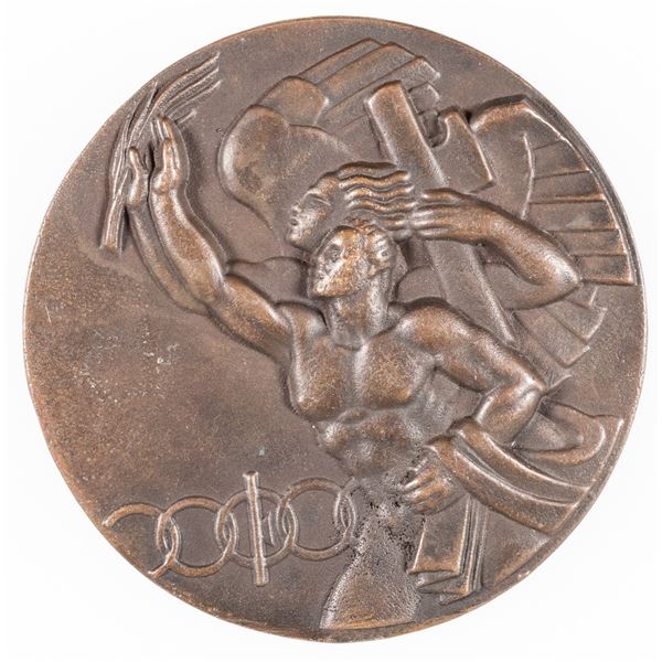 WWII ITALIAN MUSSOLINI OLYMPIC MEDAL