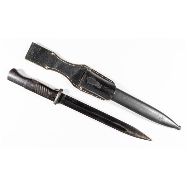 WWII GERMAN MAUSER K98 BAYONET AND SCABBARD WITH FROG