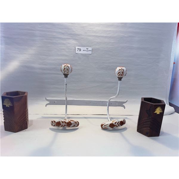 Wooden containers and Wall Hanger