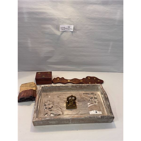 Wooden and Brass Household