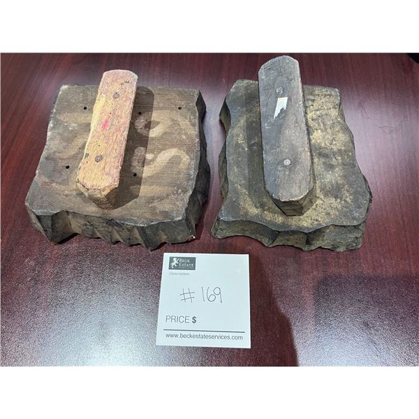 2 Vintage Printing Blocks
