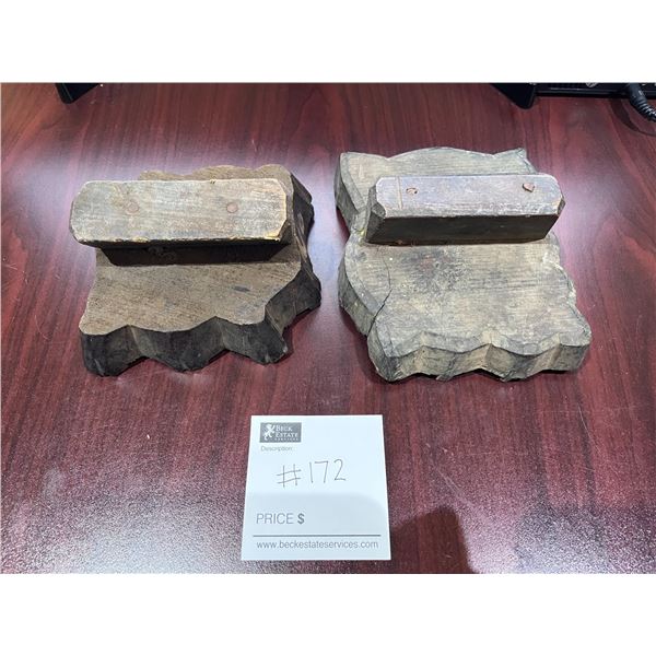 2 Vintage Printing Blocks