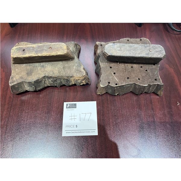 2 Vintage Printing Blocks