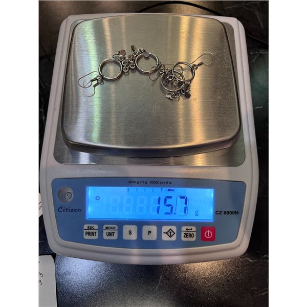 2 Pairs of Sterling Silver Earrings