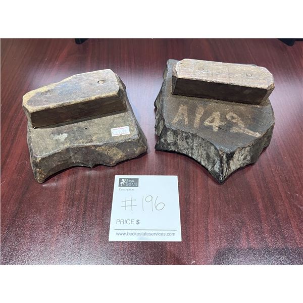2 Vintage Printing Blocks
