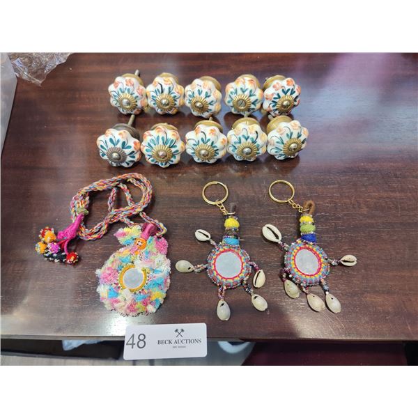Assorted Indian Knobs & Decorations