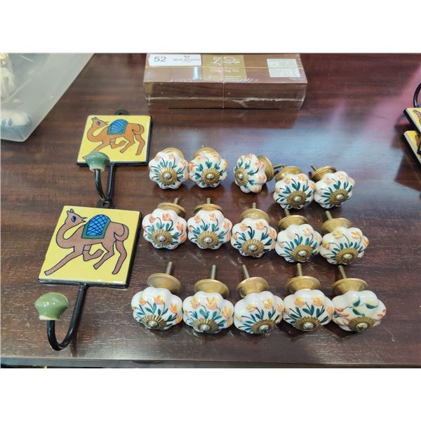 Assorted Indian Knobs, Hangers & High Elevation Darjeeling Tea