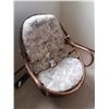 Image 1 : Padded Swivel Wicker Chair