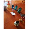 Image 2 : Two Hemingray Vintage Electrical Insulators and Assorted Decorative Glassware