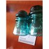 Image 4 : Two Hemingray Vintage Electrical Insulators and Assorted Decorative Glassware