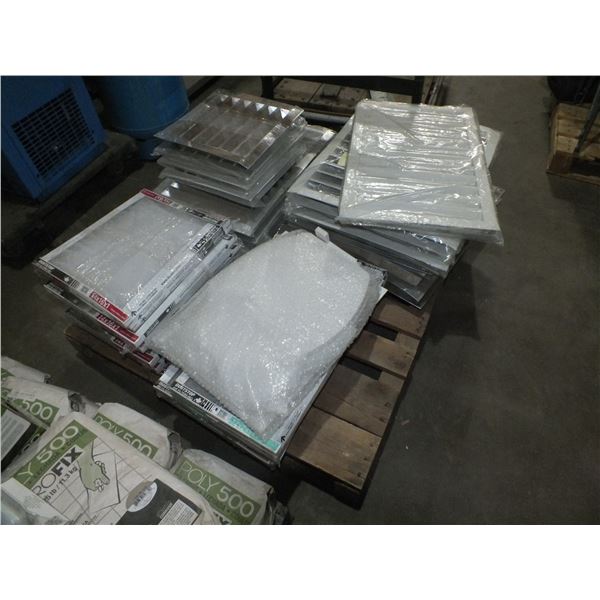 Pallet Of Assorted Vent Covers & Furnace Filters