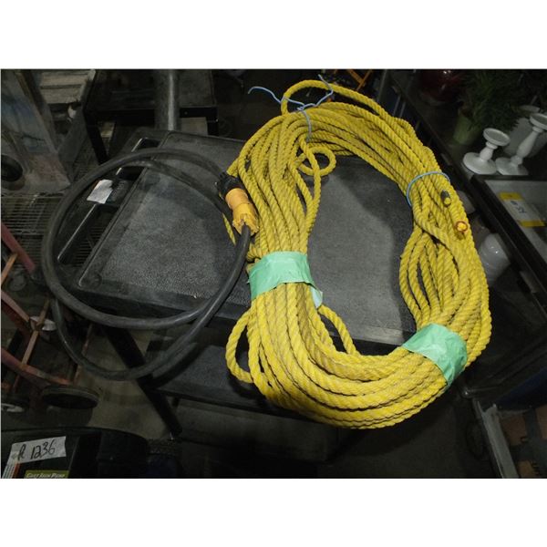 2 Small Extension Cords & Rope