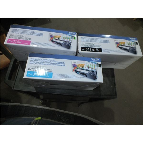 3 Brother Toner Cartridges
