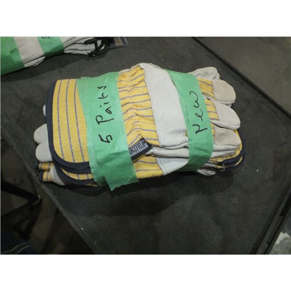 5 Pairs Of Work Gloves