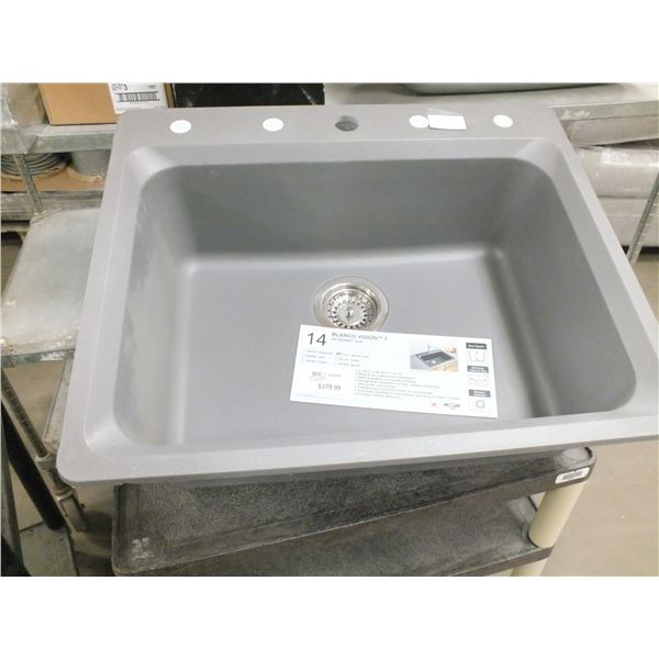Metallic Grey Kitchen Sink