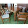 Image 5 : BEAUTIFUL, ART DECO 1940S WATERFALL 8 PC DINING ROOM SUITE