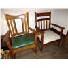 Image 1 : PAIR OF ANTIQUE OAK ROCKERS