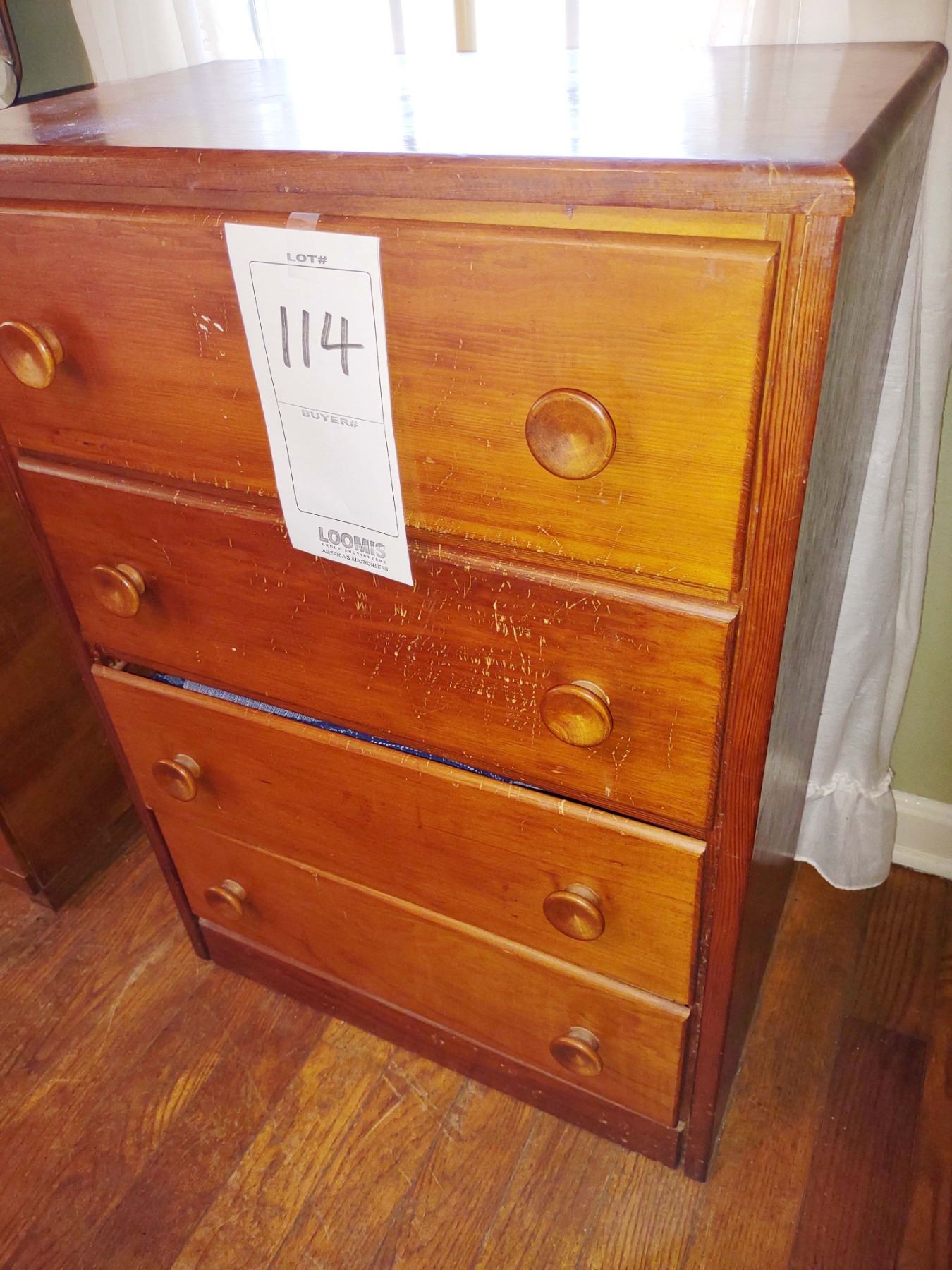 Maple Chest 4 DRAWER MAPLE CHEST