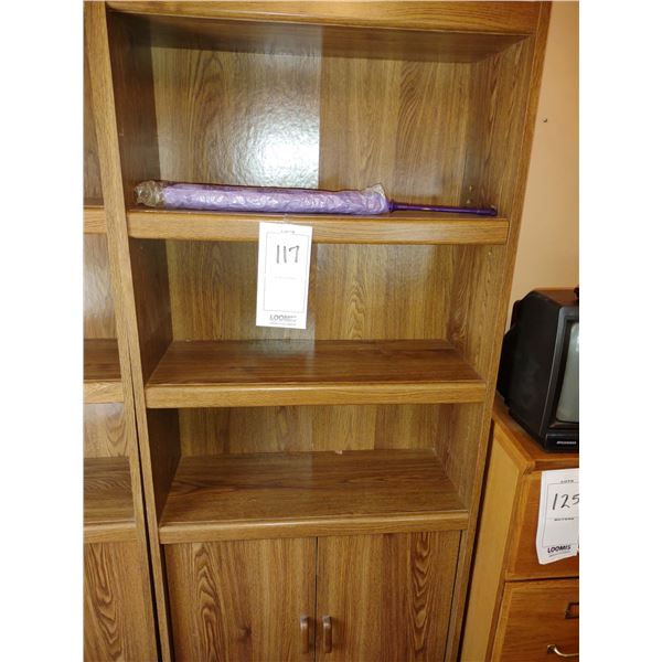 3 SHELF W/ 2 BOTTOM DRAWERS WALL SHELF