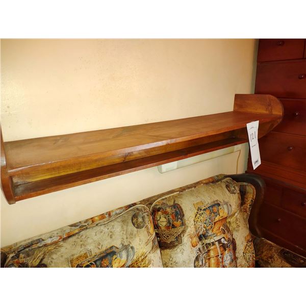 1 FT X 4 FT PINE WALL SHELF