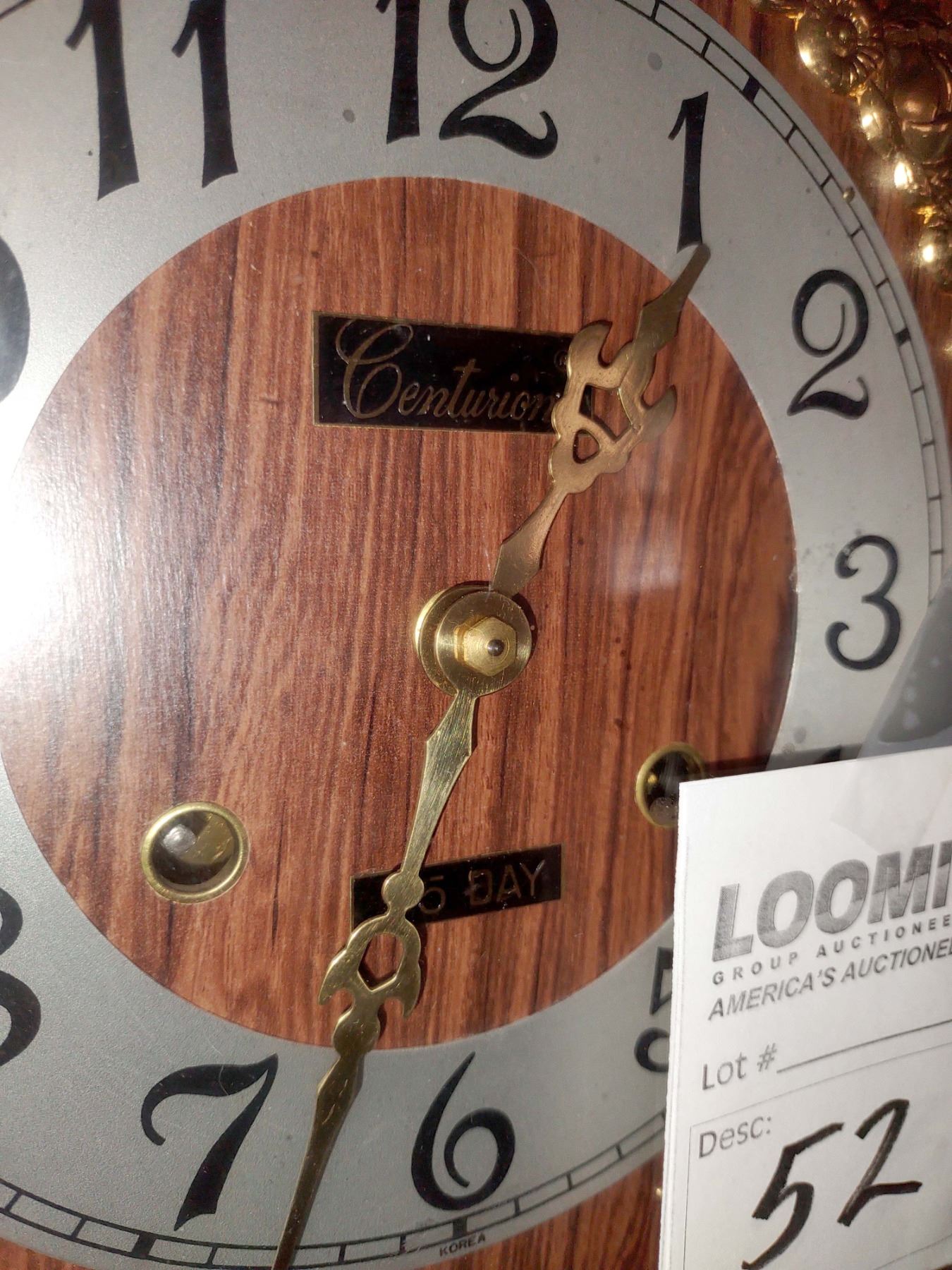 VINTAGE CENTURION 35 DAY WALL CLOCK