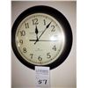 Image 1 : FIRST TIME MANUFACTORY WOOD FRAMED, BATTERY OPERATED WALL CLOCK, WHISPER TECHNOLOGY