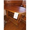 Image 1 : SOLID OAK MAGAZINE STAND