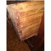 Image 2 : SOLID WALNUT WALL CHEST W/ CURLED LEAF HANDLE