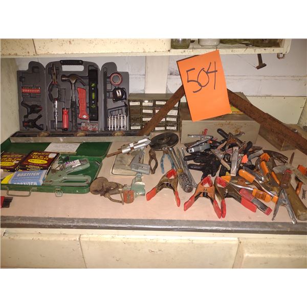 LARGE TOOL BENCH LOT OF GOOD TOOLS