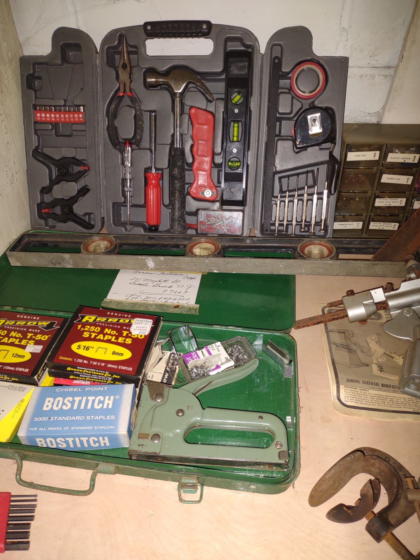 LARGE TOOL BENCH LOT OF GOOD TOOLS