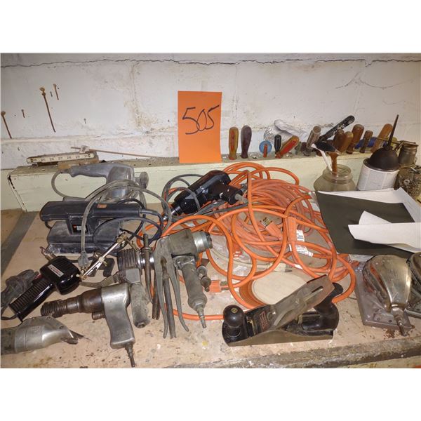 LARGE LOT OF TOOLS, INCLUDING AIR TOOLS