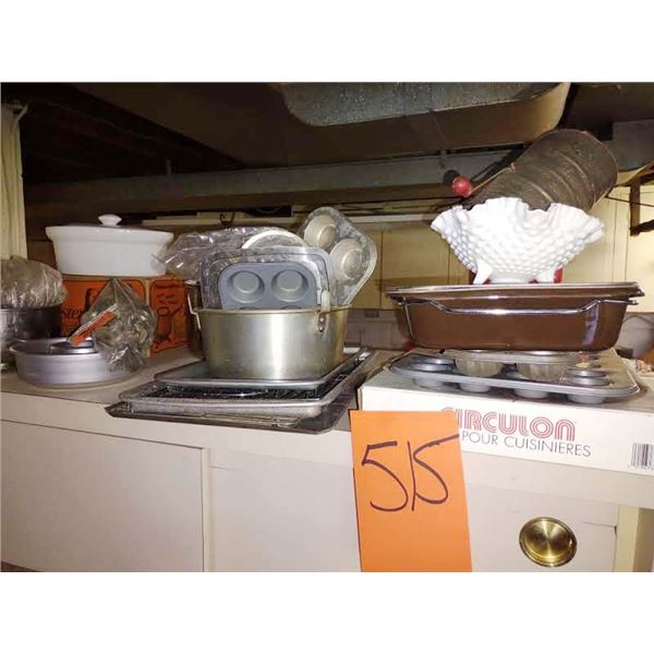 ASSORTED NEW AND LIKE-NEW KITCHEN AND BAKEWARE