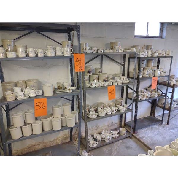LOT OF 3 METAL SHELVING UNITS, (GOODS ON SHELVING NOT INCLUDED)