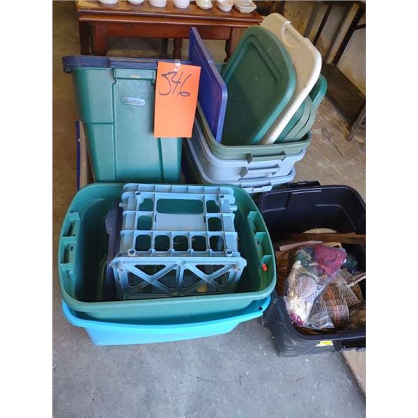 LOT OF RESIN TUBS